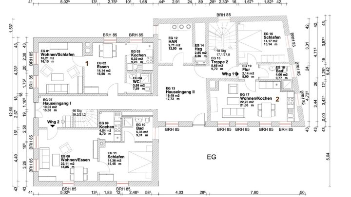 Stilvolles Appartementhaus mit 11 Ferienwohnungen an der Uferpromenade der Altstadt von Sassnitz